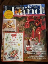 Zeitschrift Mein schönes Land Nov./Dez. 2024:Kreativ im Advent,Plätzchen,Sticker