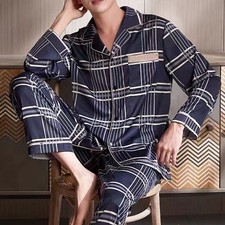 Herren Pyjama langarm
