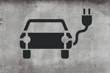 Schablone Elektro Auto, e Auto 