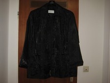  leichter, hochwertiger Blazer Gehrock von Ulla Popken aus schwarzem Stoff: 2 