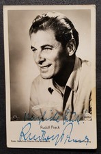 Rudolf Prack Original Autogramm Unterschrift signierte Rüdel Postkarte