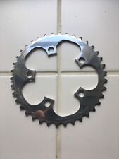 Kettenblatt TA Spécialités compact poliert 38Z BCD94 silber retro 90s MTB 5-Arm