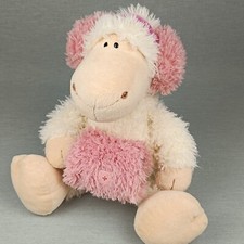 NICI Jolly Mäh Schaf Svenja ❤️Muff  Kuscheltier Stofftier Winter ca 50 cm Weiß