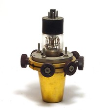 Tungsram K-11 Klystron Röhre mit Schwingkreis, goldige HF Baugruppe für Sammler