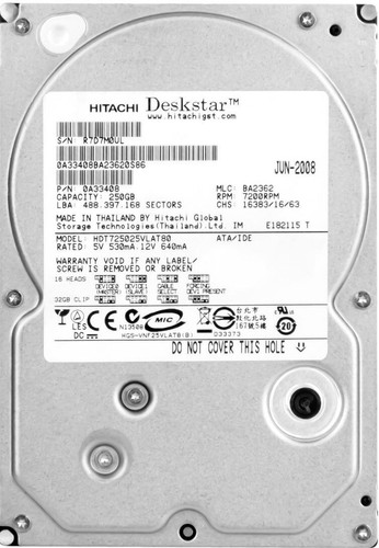 Festplatte hitachi deskstar - festplatte,