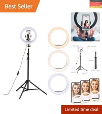LED Ringlicht mit Stativ, 10"