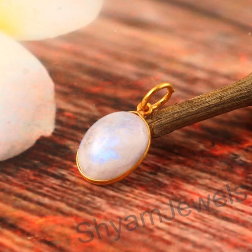 14k gelbgold anhänger - gelbgold, oval