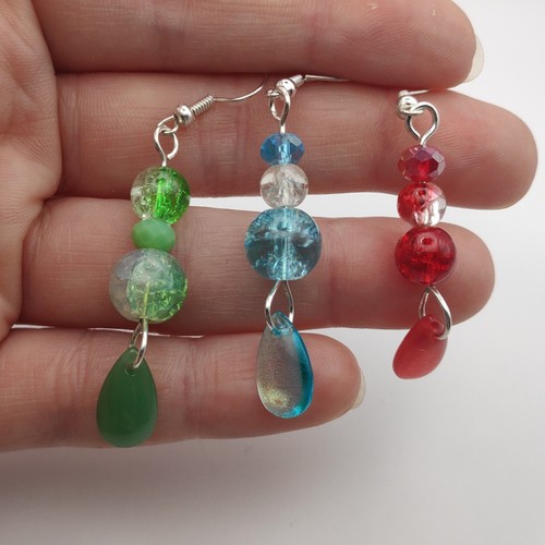 Ohrschmuck mit glasperlen - ohrschmuck, in