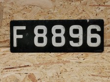 ALTES NUMMERNSCHILD LUXEMBURG