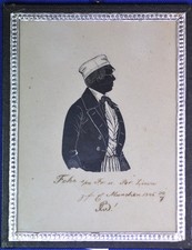 Studentika. Corps Bavaria Würzburg. Silhouette. 1843