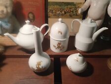 ANTIK PORZELLAN KANNE MEISSEN + PORZELLAN SET WEISS - GOLD ROSENTHAL NACHLASS