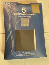 5 Stück Damen Strumpfhose von Miss Astor Farbe Anthrazit Größe 42 - 44 mit 20DEN