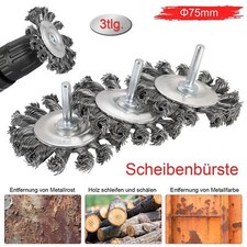 3x Scheibenbürste