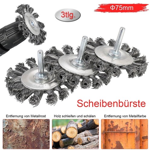 Scheibenbürste 75mm - 3x,