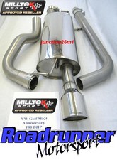 Milltek Golf MK4 Anniversary 180 PS Auspuffanlage ab Kat nicht res 4" GT100 Spitze