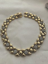 Breites Collier Gold Mit