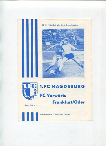 Programme magdeburg fc - -,