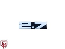 Schriftzug "2,7" in silber