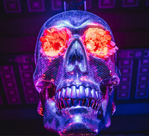 Discokugel totenkopf disco - totenkopf,