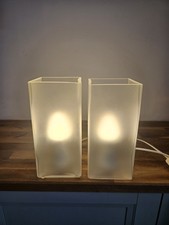 2 x Ikea Grono Milchglas Tischlampen, Beleuchtung Top Zustand