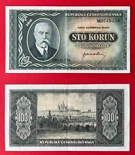 alter Geldschein STO KORUN 100