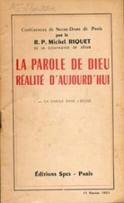 Das Wort Gottes, Wirklichkeit von heute... - Michel Riquet - V169800