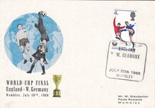 Sonderstempel WM 1966 Deutschland England vom Endspiel-Tag in Wembley