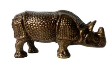 Deko Metall Nashorn Skulptur
