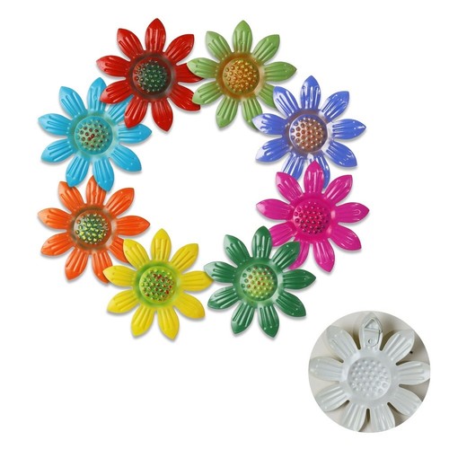 Metall blume wanddeko 8er set - 8er,