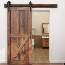 Schiebetür Set 183cm schwarz