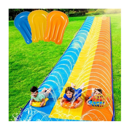 Dreifache wasserrutsche mit - mit, 3