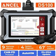 ANCEL DS100 Profi KFZ OBD2 Diagnosegerät Auto Scanner 7Services Deutsch 4System