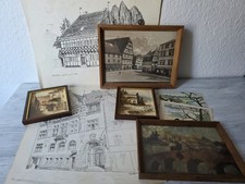 Vintage Gemälde,Kunstdruck usw Konvolut Sammlung ua Signiert