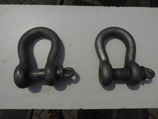 SCHÄKEL 2 Stk. hochfest SWL 12T geschweift Rundschäkel K1 1/4 Bestzustand TOPPi