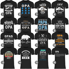 Opa Collection 32 Designs Wählbar Großvater Geburtstag Geschenk Herren T-Shirt