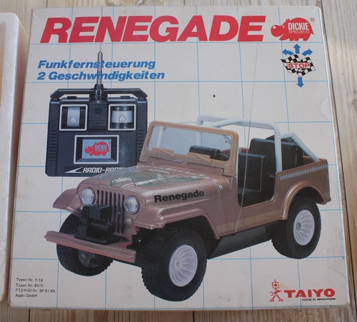 Dickie renegade jeep 80er - dickie,