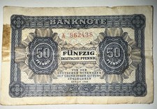 Banknote Geldschein 50 Pfennig