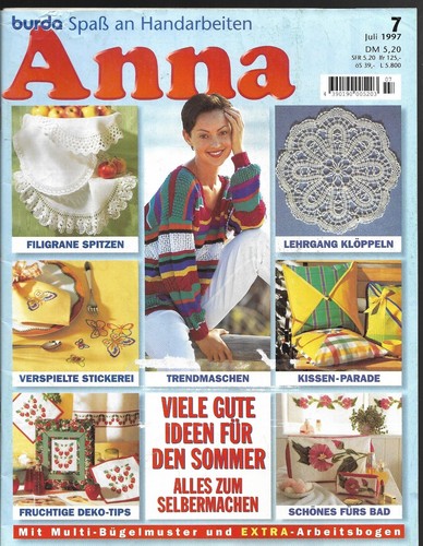 Handarbeitsheft anna 97 - handarbeitsheft, 07/97