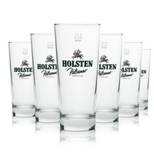 6x Holsten Bier Glas Pilsner