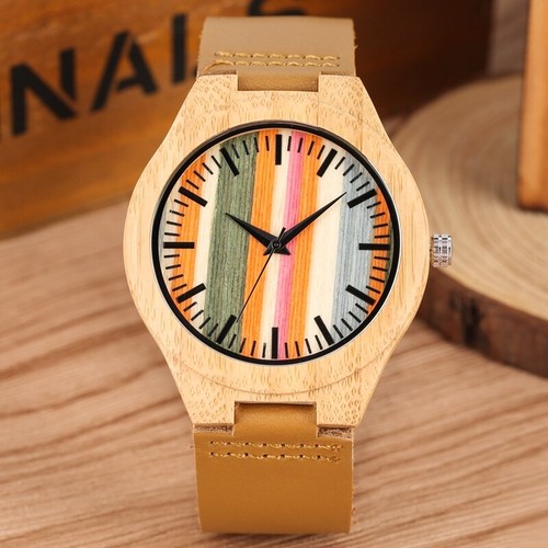Lässige natur holz uhr - holz, herren