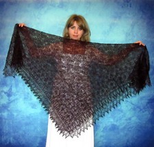 Gestrickter ziegenflaum schal - gestrickter,