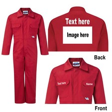 Kinder Kinder rot blau Overall