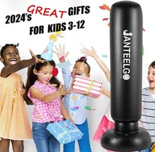 Boxsack Kinder ab 3-12 Jahre: JanTeelGO 150cm Aufblasbare Standboxsäcke