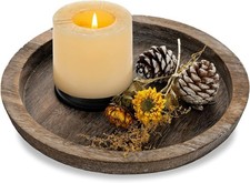 Holztablett Deko 28cm Rund