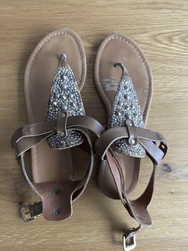 Damen sandalen flip - damen, braun