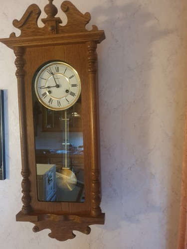 Wanduhr eiche regulator - wanduhr, eiche-regulator
