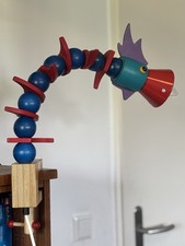 Schreibtisch- oder Klemmlampe in Drachenform von HABA aus Holz Bunt Blau Rot