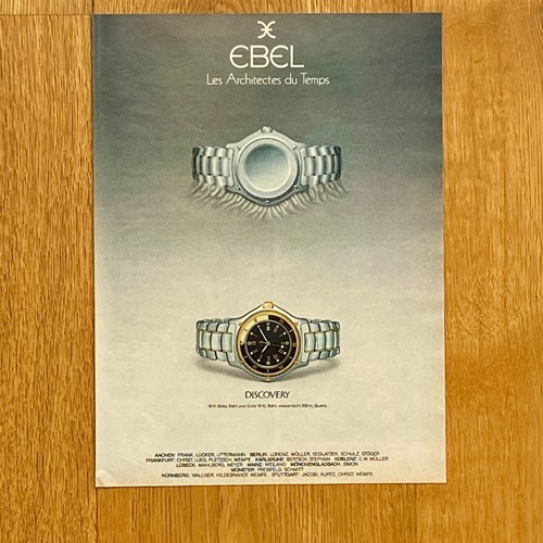 Ebel discovery les architectes - ebel,