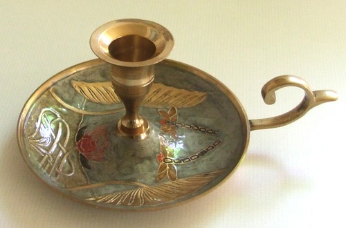 Vintage tragbarer kerzenhalter - tragbarer,