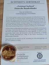 Medaille Freistaat SACHSEN